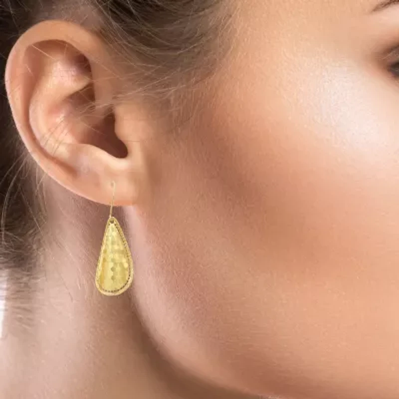 Womens 14K Gold Drop Earrings