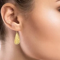 Womens 14K Gold Drop Earrings