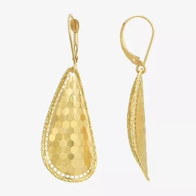 Womens 14K Gold Drop Earrings