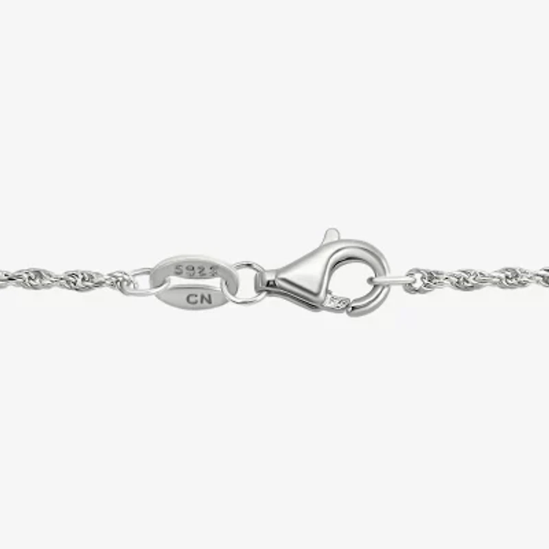 Eagle Mens Sterling Silver Cross 24 Inch Pendant Necklace