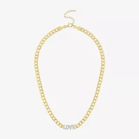 Diamond Addiction (G-H / I1-I2) Womens 1/10 CT. T.W. Lab Grown White Diamond 14K Gold Over Silver Sterling Silver 18 Inch Pendant Necklace