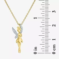(G-H / Si2-I1) Womens Diamond Accent Lab Grown White 14K Gold Over Silver Sterling 18 Inch Pendant Necklace