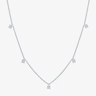 Diamond Addiction (G-H / Si2-I1) Womens 1/10 CT. T.W. Lab Grown White Sterling Silver 18 Inch Pendant Necklace