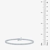 (G-H / I1-I2) Womens 1/2 CT. T.W. Lab Grown White Diamond 14K Gold Over Silver Sterling 7.25 Inch Tennis Bracelet