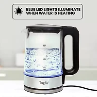 Total Chef Cordless Electric Glass Kettle with LED