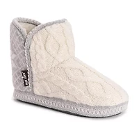Muk Luks Womens Bootie Slippers