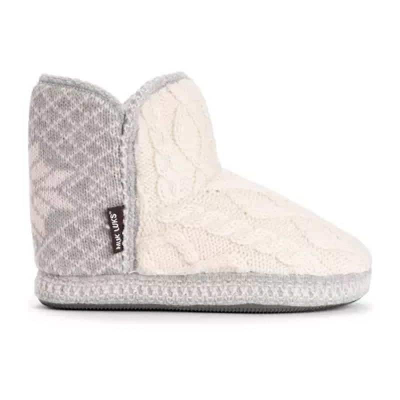Muk Luks Womens Bootie Slippers