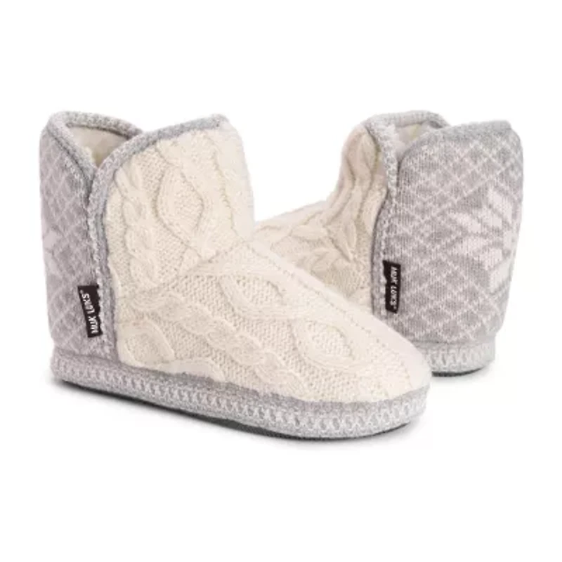 Muk Luks Womens Bootie Slippers