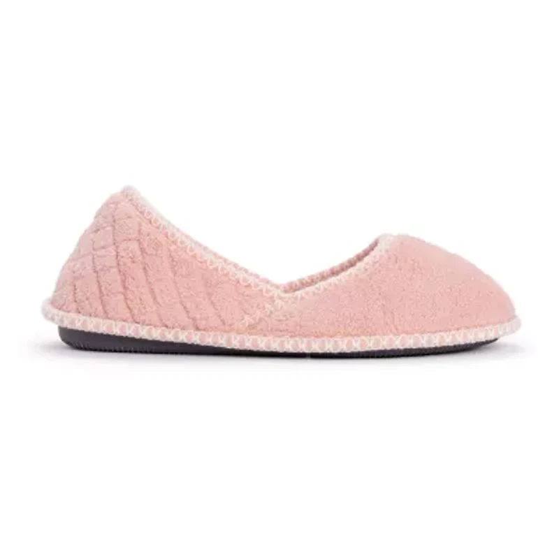 Muk Luks Beverly Womens Memory Foam Slip-On Slippers