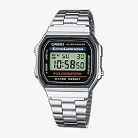 Casio Mens Digital Silver Tone Stainless Steel Expansion Watch A168wa-1jcp