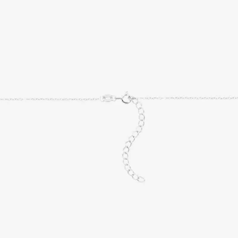 Limited Quantities! Easter Egg Womens Multi Color Crystal Sterling Silver 18 Inch Pendant Necklace