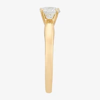 Diamonart Limited Quantities! Womens Cubic Zirconia 10K Gold Round Solitaire Engagement Ring