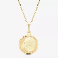 Limited Quantities! Womens 14K Gold Round 18 Inch Pendant Necklace