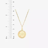 Limited Quantities! Womens 14K Gold Round 18 Inch Pendant Necklace