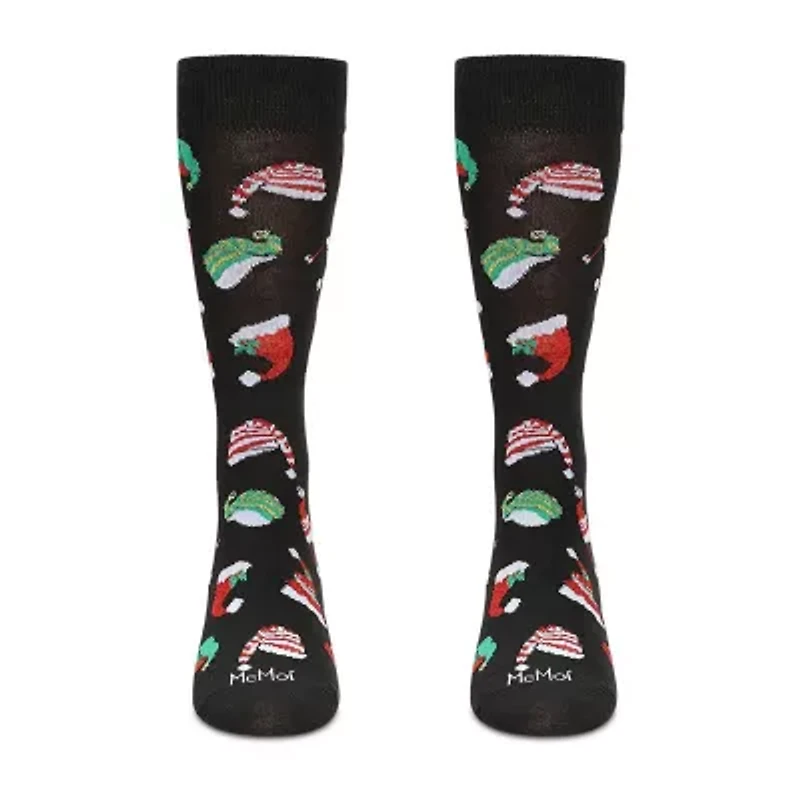 MeMoi Holiday Mens 2 Pair Crew Socks
