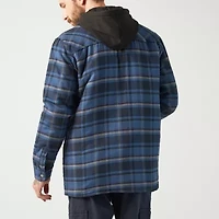 Dickies Flannel Mens Hooded Water Repellent Work Jacket