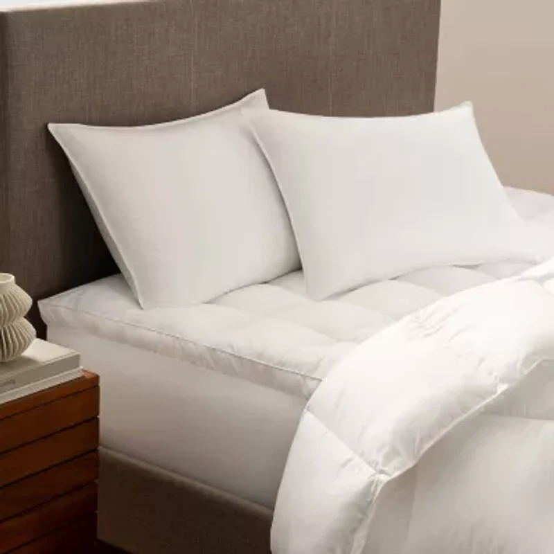 Serta® Down Illusion Medium Density 2-Pack Allergen Barrier Bed Pillow