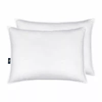 Serta® Down Illusion Medium Density 2-Pack Allergen Barrier Bed Pillow