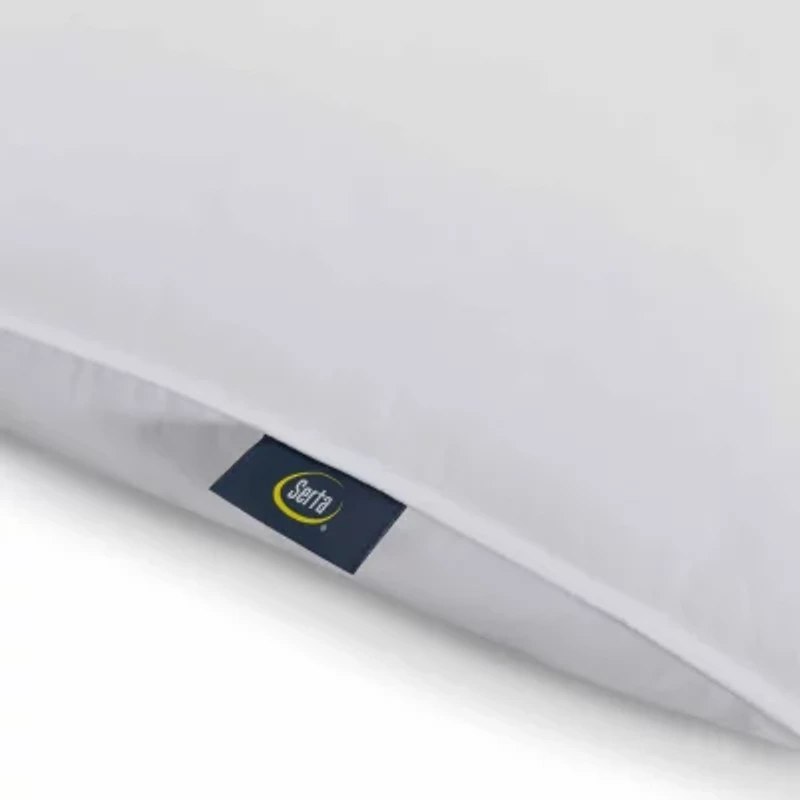 Serta® Down Illusion Medium Density 2-Pack Allergen Barrier Bed Pillow