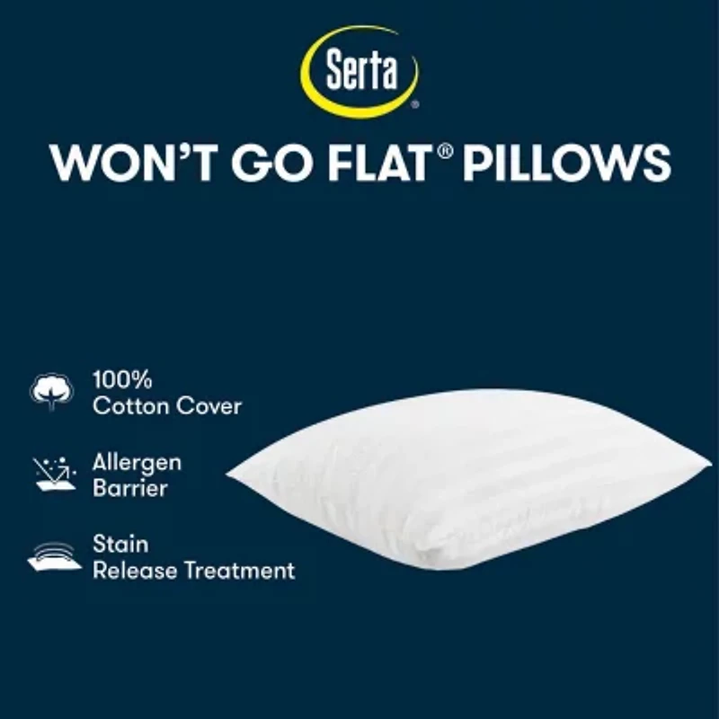 Serta® 2-Pack Medium Density Bed Pillow