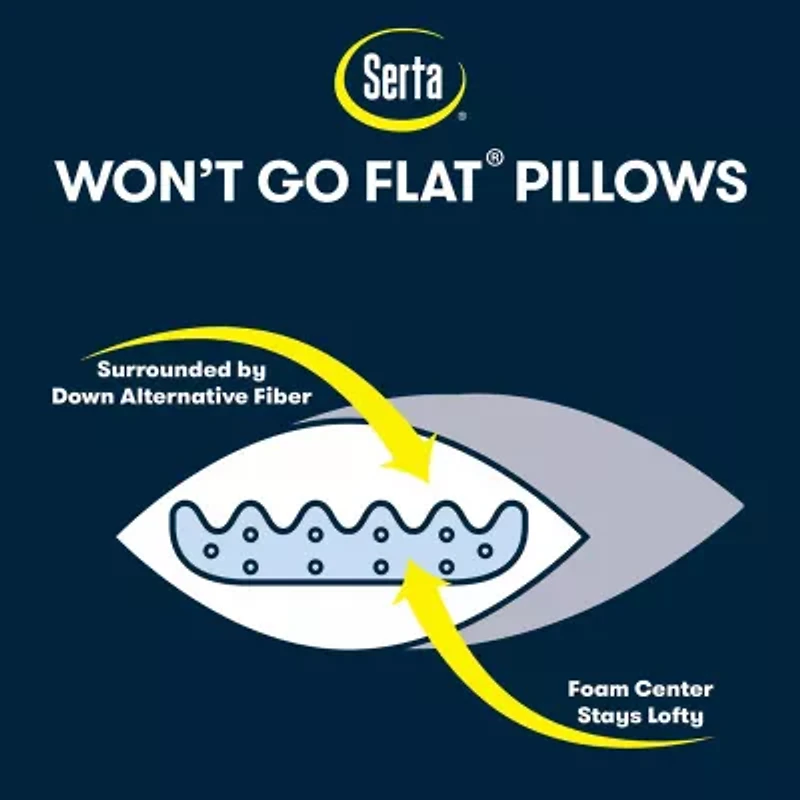 Serta® 2-Pack Medium Density Bed Pillow