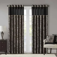 Madison Park Whitman Rod Pocket Light-Filtering Set of 2 Curtain Panel