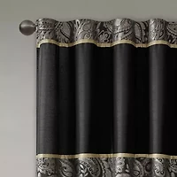 Madison Park Whitman Rod Pocket Light-Filtering Set of 2 Curtain Panel