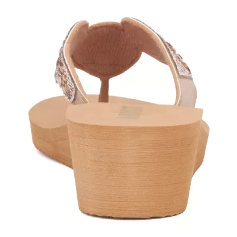 Mixit Womens 5 Disc Wedge Sandals