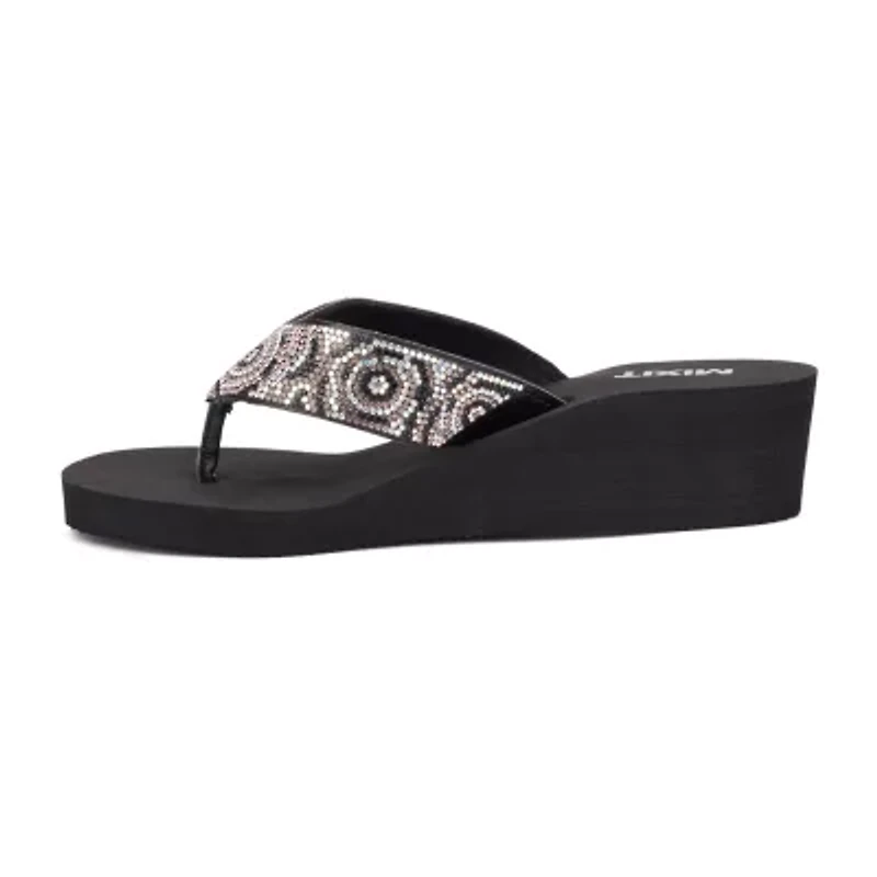 Mixit Womens Rose Wedge Sandals
