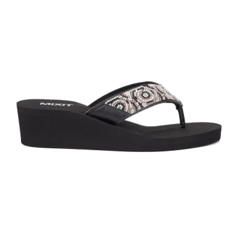Mixit Womens Rose Wedge Sandals
