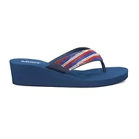 Mixit Womens Americana Wedge Sandals