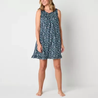 Adonna Womens Scoop Neck Sleeveless Nightgown