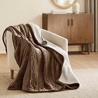 Woolrich Heated Plush To Berber Electric Midweight Blanket
