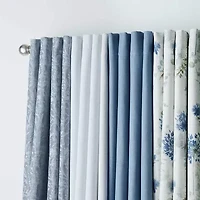 Martha Stewart Westchester Print Grommet Top Blackout Single Curtain Panel