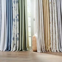 Martha Stewart Westchester Print Grommet Top Blackout Single Curtain Panel