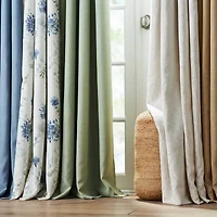 Martha Stewart Westchester Print Grommet Top Blackout Single Curtain Panel