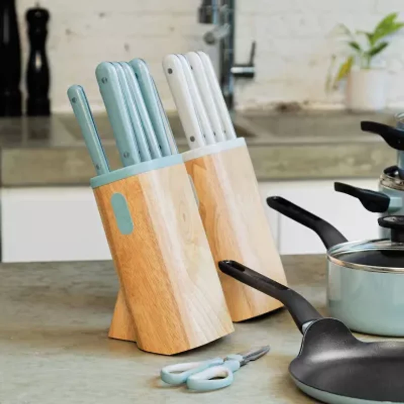 BergHOFF Leo Glints Stainless Steel 7-pc. Knife Block Set