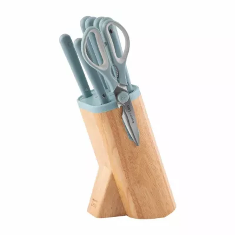 BergHOFF Leo Glints Stainless Steel 7-pc. Knife Block Set