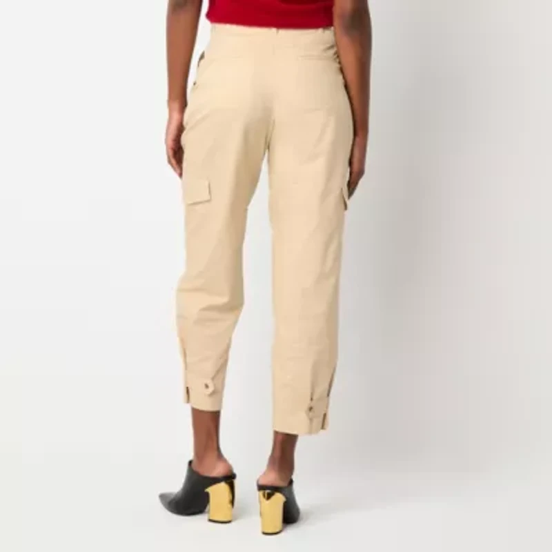 Worthington Womens Tapered Cargo Pant