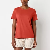 a.n.a Womens Crew Neck Short Sleeve T-Shirt