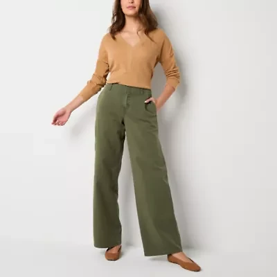 a.n.a Low Rise Slouchy Regular Fit Wide Leg Trouser