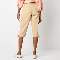 St. John's Bay Womens Straight Mid Rise Capri Pant