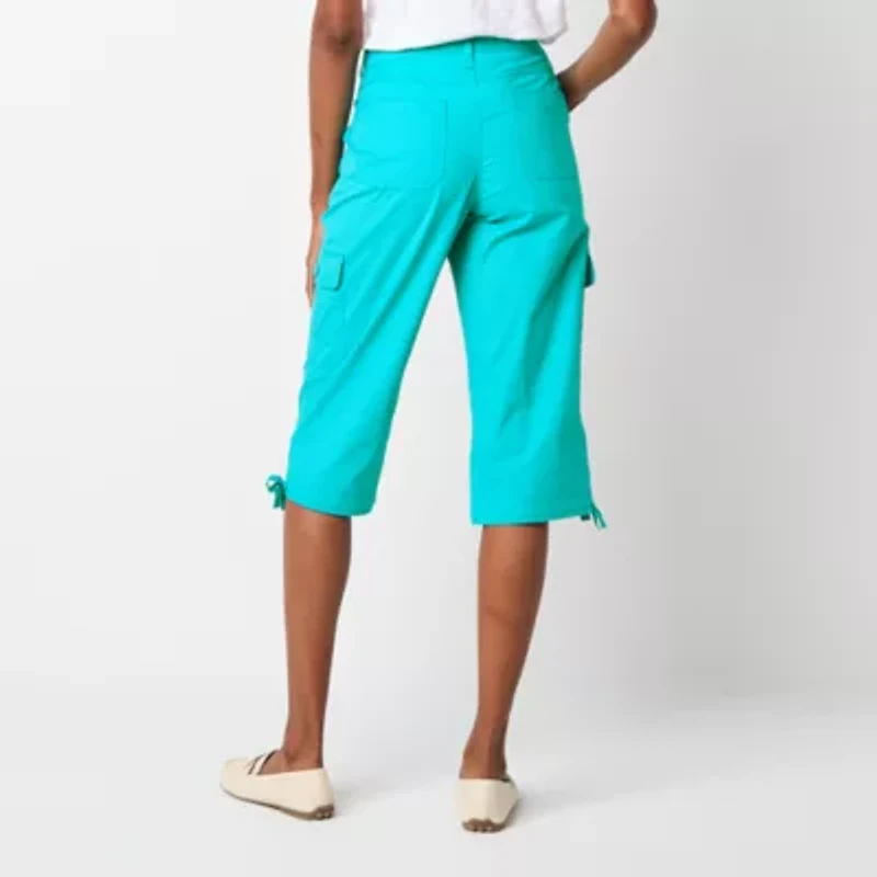 St. John's Bay Womens Straight Mid Rise Capri Pant