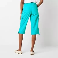 St. John's Bay Womens Straight Mid Rise Capri Pant