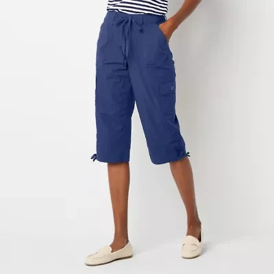 St. John's Bay Womens Straight Mid Rise Capri Pant
