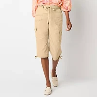 St. John's Bay Womens Straight Mid Rise Capri Pant