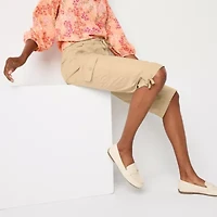 St. John's Bay Womens Straight Mid Rise Capri Pant