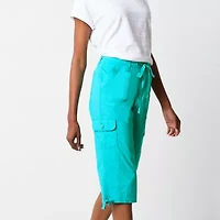 St. John's Bay Womens Straight Mid Rise Capri Pant