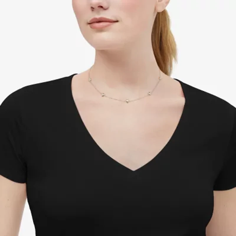 Gold Addiction Womens 10K Gold 18 Inch Chain Necklace