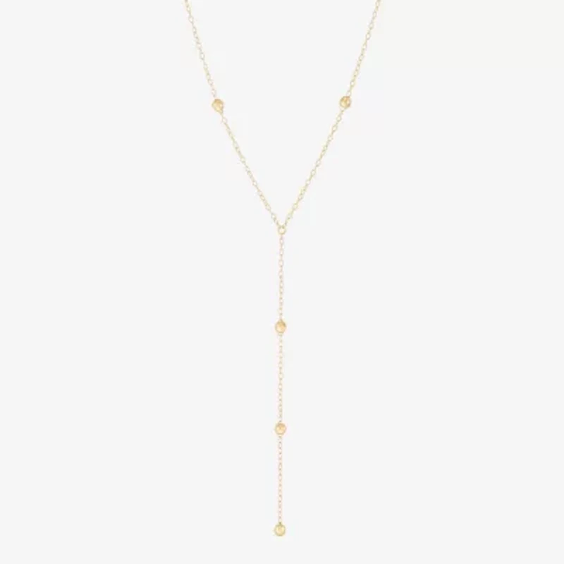 Gold Addiction Womens 10K Gold 18 Inch Y Necklace